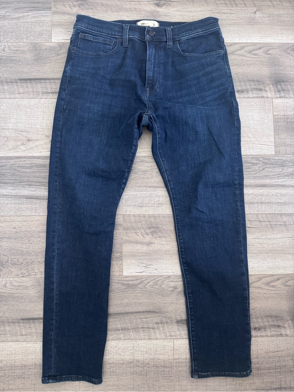👖 Madewell Men’s Dark Blue Atheltic Slim Fit Jeans size 34x30
